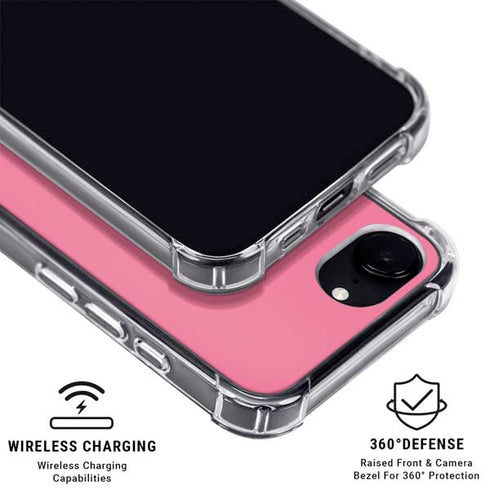 Bubble Gum Pink iPhone 16e Clear Case
